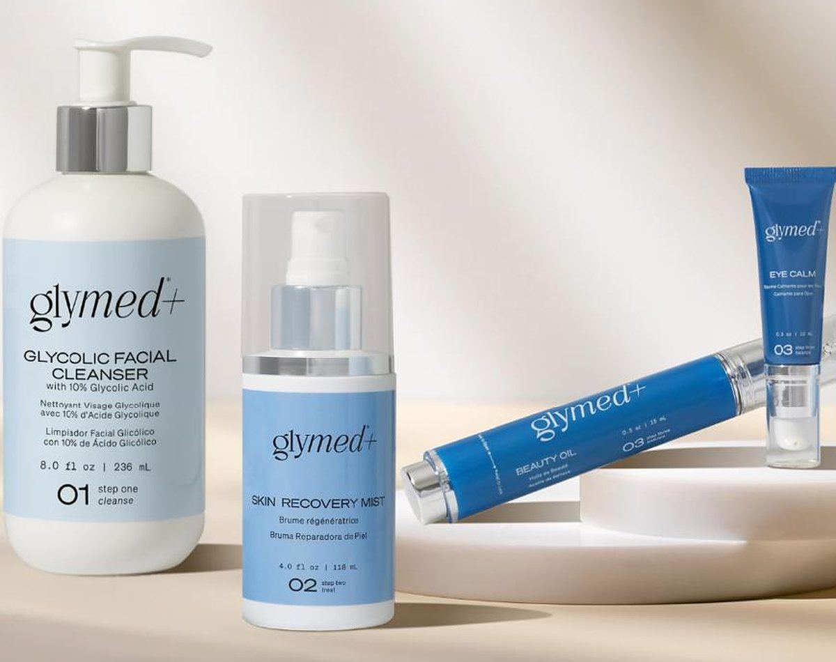 GlyMed+ Glycolic Facial Cleanser, Skin Recovery Mist, Beauty Oil and Eye Calm